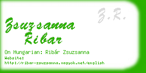 zsuzsanna ribar business card
